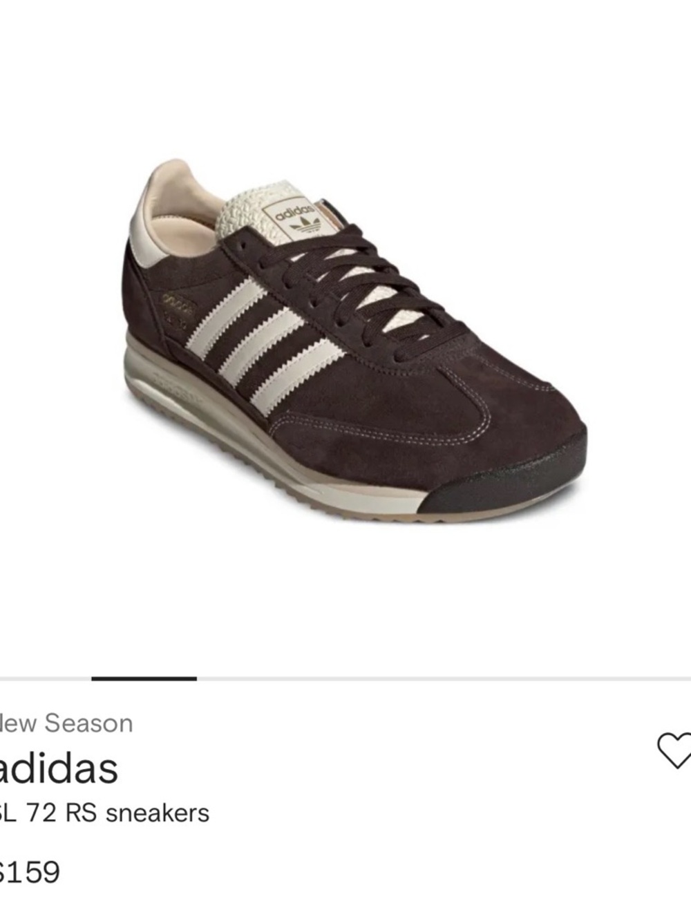 adidas SL 72 RS brown/ivory women’s 7.5, Men’s 6.5